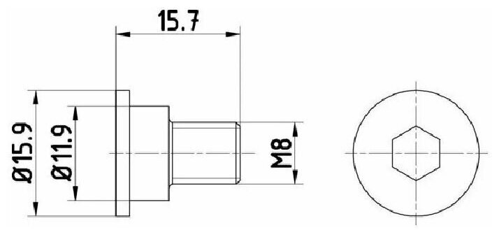 Болт крепления тормозного диска BMW 1 3 5 7 X1 X3 X5 X6 Z3 34211161806