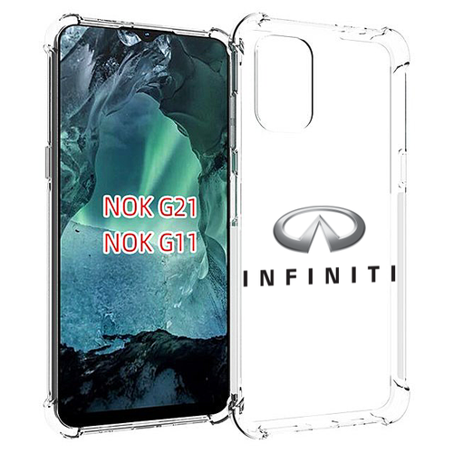 Чехол MyPads Infiniti-3 мужской для Nokia G11 / G21 задняя-панель-накладка-бампер