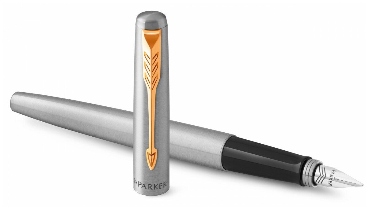 Набор Parker Jotter Core FK691 (2093257) Stainless Steel GT ручка перьевая, ручка шариковая подар.ко - фото №12