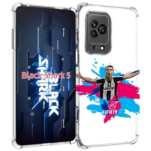 Чехол MyPads Fifa-2019-2020-2021-2022 мужской для Xiaomi Black Shark 5 задняя-панель-накладка-бампер