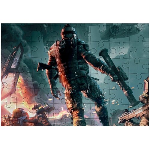 Пазл Картонный 38x26 см, размер А3, 300 деталей, модель Warface-8 пазл картонный 38x26 см размер а3 300 деталей модель warface 26