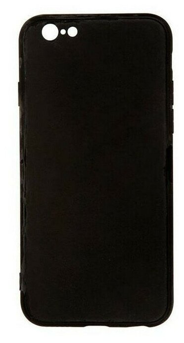 Чехол силиконовый матовый для Apple Iphone 8 / Apple Iphone 7 / Apple Iphone SE 2020, черный с защитой камеры