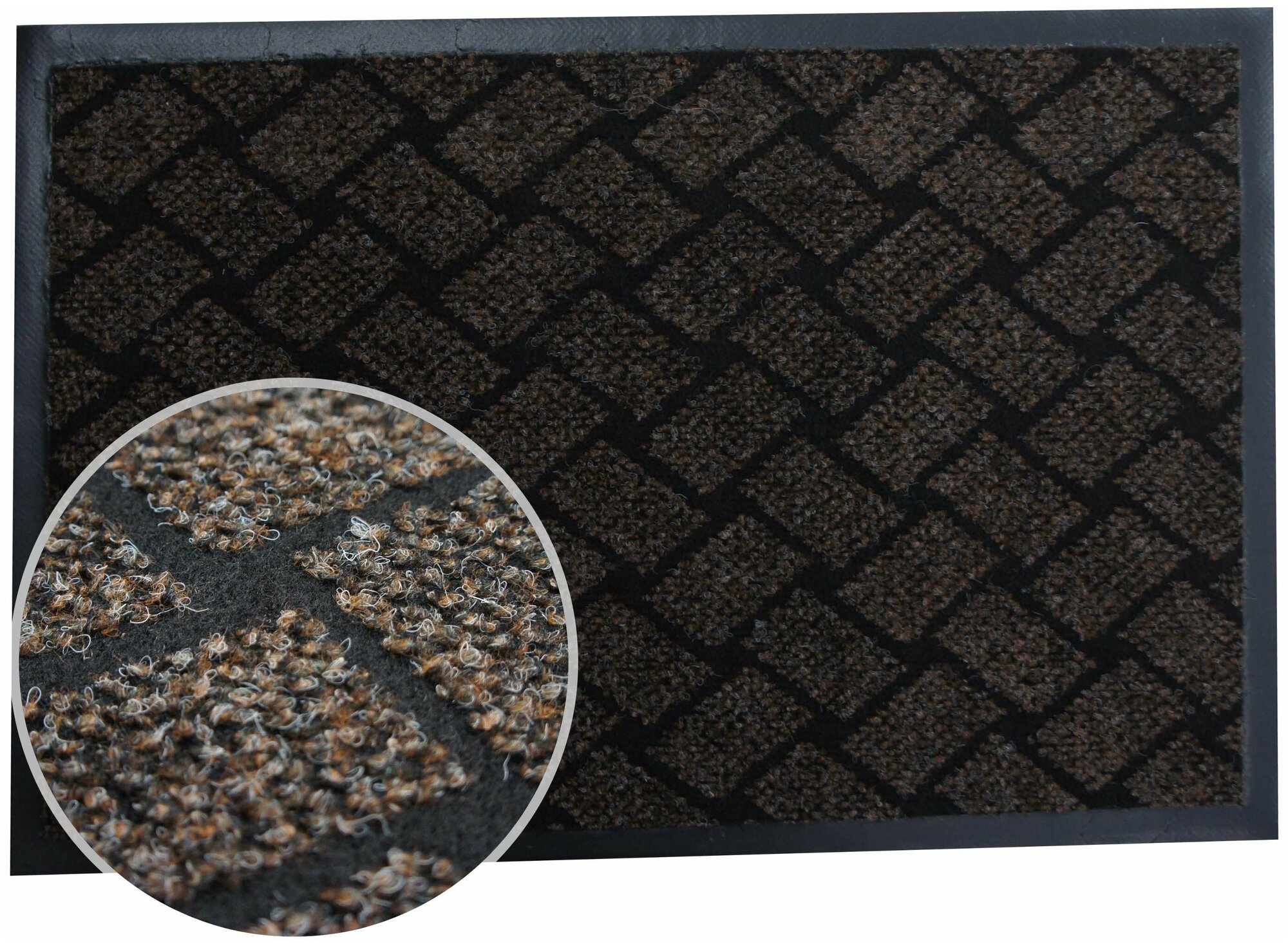 фото Коврик влаговпитывающий, 50*80 см. "крафт" коричневый, In'Loran, арт. 70-582