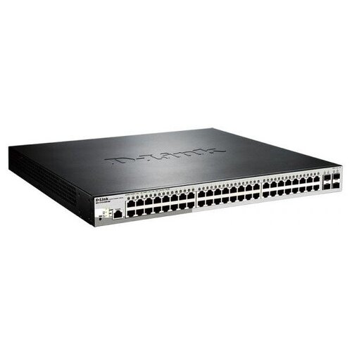D-Link DGS-1210-52MPMEB2A PROJ Управляемый коммутатор 2 уровня с 48 портами 101001000Base-T с поддержкой PoE и 4 портами 1000Base-X SFP 13855100₽
