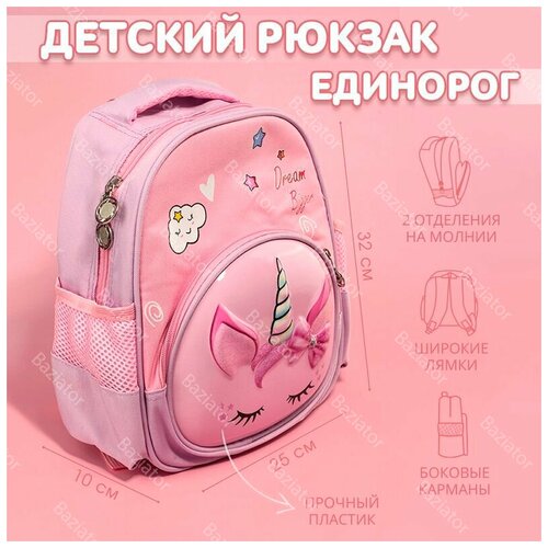 Детский мини рюкзак для мальчика и девочки дошкольный в садик, Слоник; рюкзак для дошкольника; детский рюкзак для малышей в садик