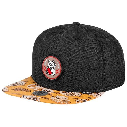 Бейсболка с прямым козырьком DJINNS 6P SB LuckyCat Linen Rev., размер ONE