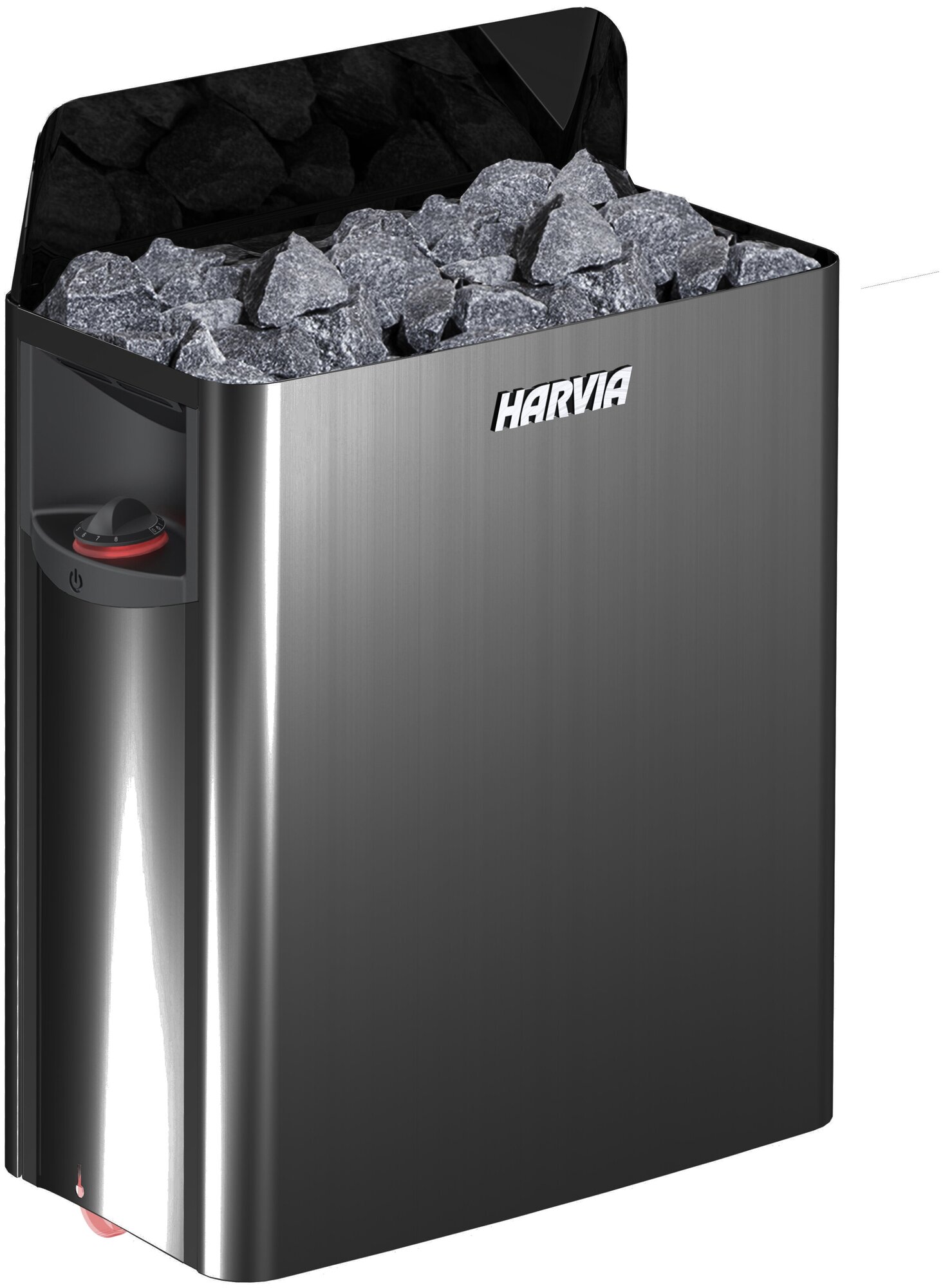 Электрическая печь Harvia The Wall SW60 Black Steel (со встроенным пультом)