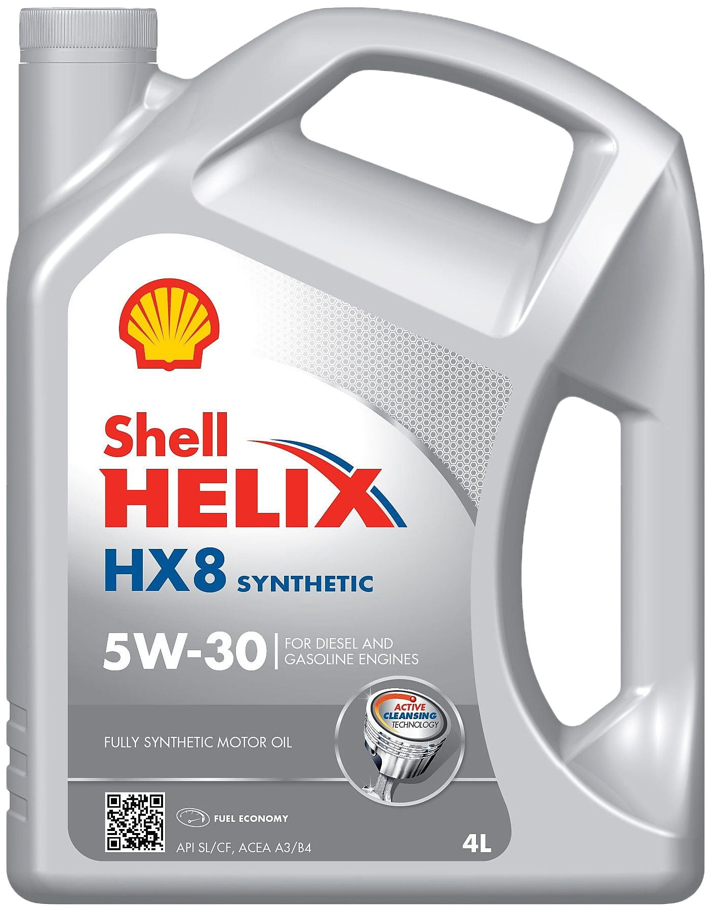 Синтетическое моторное масло SHELL Helix HX8 Synthetic 5W-30, 4 л, 1 шт.