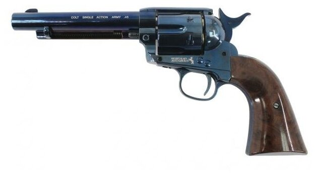 Пневматический револьвер Umarex Colt Single Action Army 45 blue finish 4,5 мм