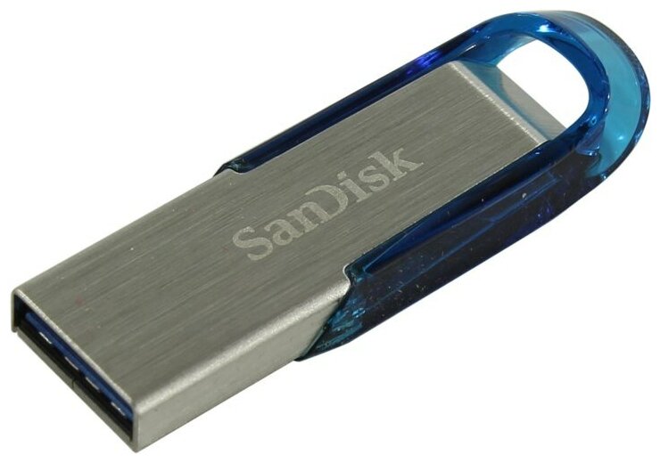 Флешка SanDisk 64ГБ Silver/Blue (SDCZ73-064G-G46B) - фото №15