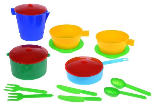 Набор игрушечной посуды Новокузнецкий завод пластмасс 