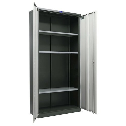 Шкаф для бумаг Cobalt Office 18 антрацит/серый (R7043/7038) 915х370х1830