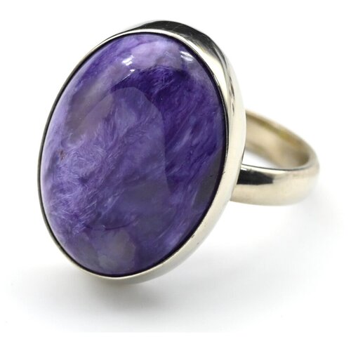 Кольцо Радуга Камня, чароит, размер 18, фиолетовый
