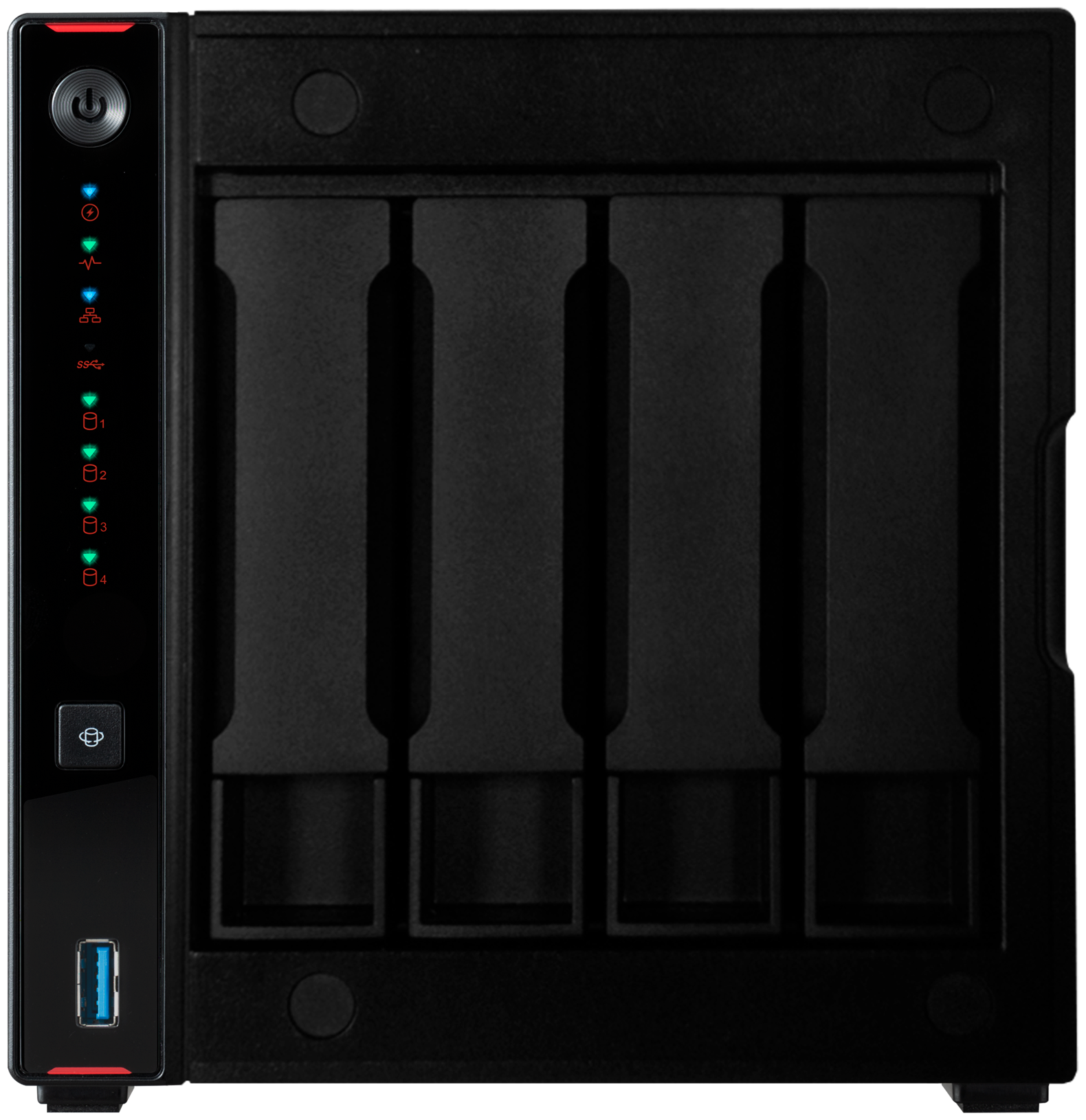 Сетевой накопитель данных ASUSTOR 4-Bay NAS/Media player/J4105 1.5GHz, up to 2.5 GHz(Quad-Co - фото №1