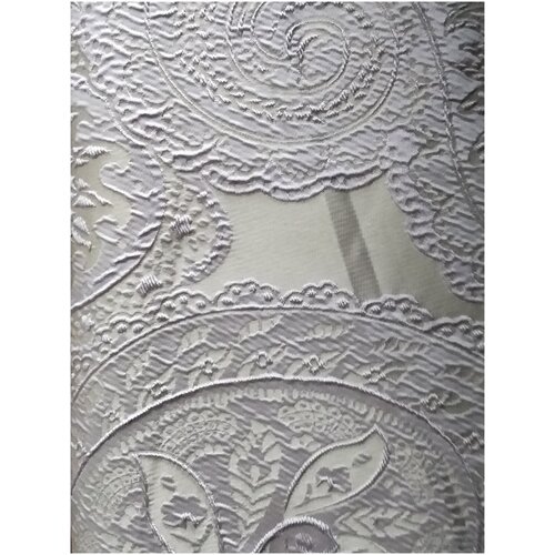 Шторы Chetintex сиреневые с классическим вензелем 150*275см. 2шт.