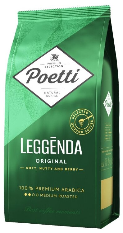 Кофе Poetti Leggenda Original молотый, 250г - фотография № 1