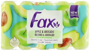 Fax Мыло кусковое Яблоко и Авокадо яблоко и авокадо, 5 шт., 70 г