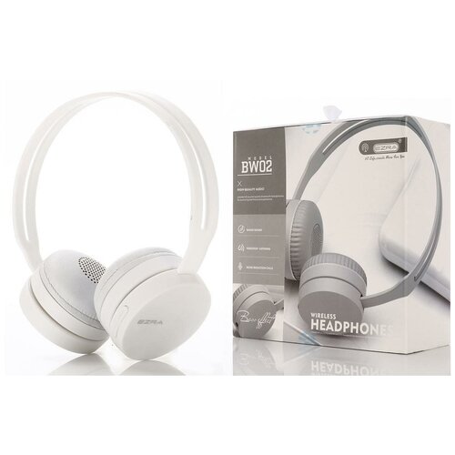 EZRA BW02 Белые наушники - гарнитура bluetooth 161000₽