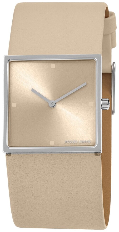 Наручные часы JACQUES LEMANS 1-2057M, наручные часы Jacques Lemans, бежевый, серебряный