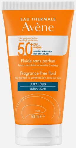 Изображение товара Avene Suncare Солнцезащитный флюид SPF 50+ без отдушек 50 мл