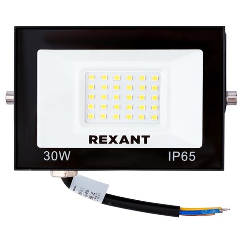 Прожектор светодиодный Rexant, 30 Вт, 4000 К, IP65, черный