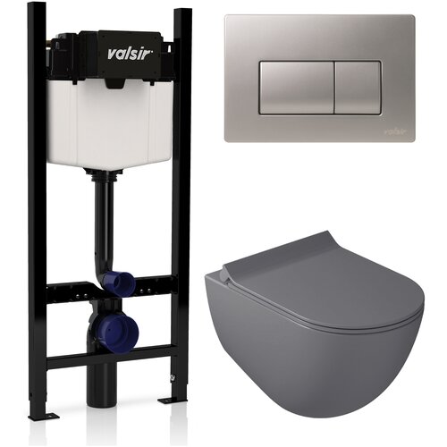 Комплект инсталляции Valsir с унитазом Galassia KIT VSCrM 7317GM Slim P1