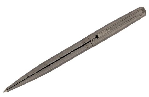 Ручка шариковая Delucci "Mistico", синяя, 1,0 мм, корпус цвет оружейный металл, поворотный механизм, подарочная упаковка