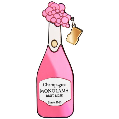 Брошь MONOLAMA, розовый брошь monolama wine 1 шт