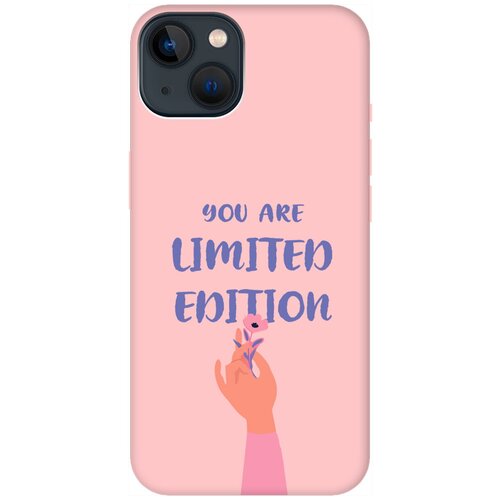 Силиконовый чехол на Apple iPhone 14 Plus / Эпл Айфон 14 Плюс с рисунком Limited Edition Soft Touch розовый силиконовый чехол на apple iphone 14 plus эпл айфон 14 плюс с рисунком princes soft touch розовый