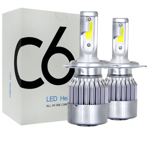 Лампа автомобильная ABC светодиодная Led C6 H4 (5500k) 36w