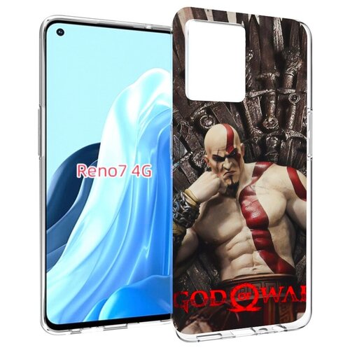 Чехол MyPads God of War Кратос для OPPO RENO 7 4G задняя-панель-накладка-бампер чехол mypads god of war кратос для oppo a96 5g reno7 lite reno 7z f12 pro 5g задняя панель накладка бампер