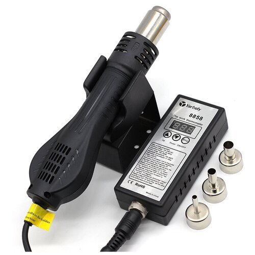 Портативная паяльная станция фен c регулировкой мощности и ЖК дисплеем 480W AC220V У 299700₽