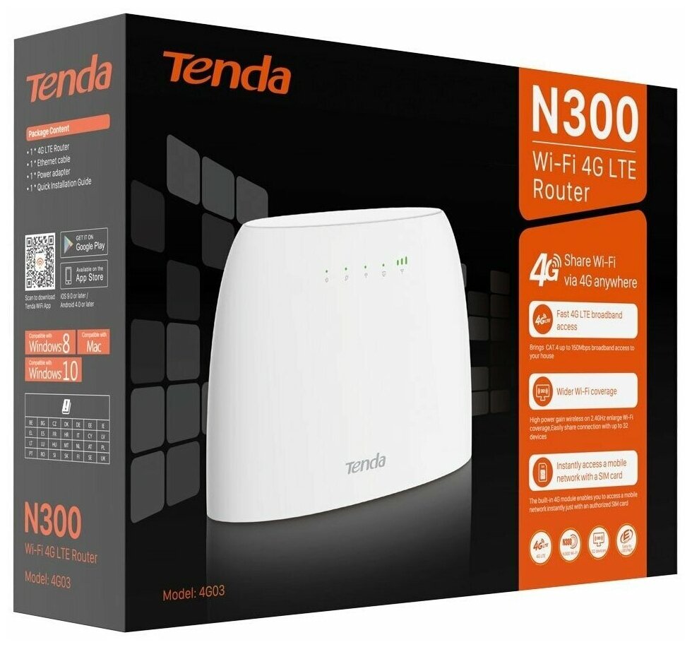 Tenda 4g03 4g Lte Wi Fi Marshrutizator Kupit V Internet Magazine Po Nizkoj Cene Na Yandeks Markete