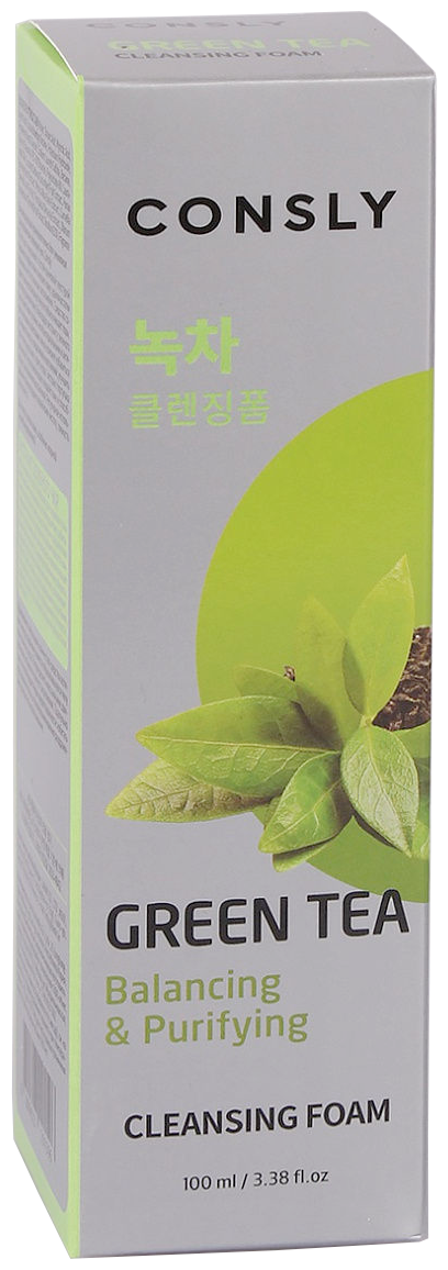 Consly пенка для умывания балансирующая c экстрактом зеленого чая Green Tea Balancing & Purifying