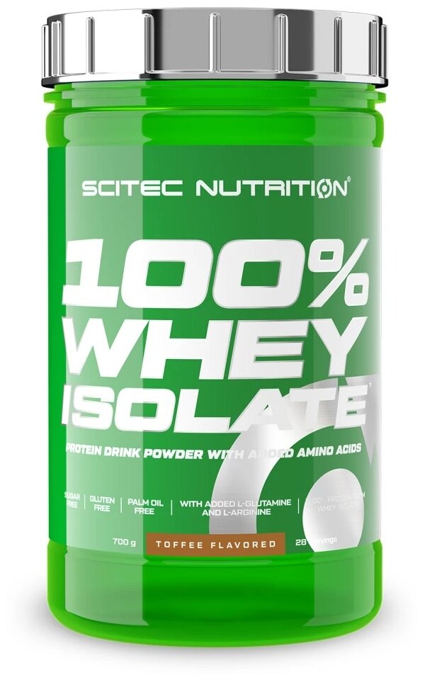 Scitec Nutrition 100% Whey Isolate 700 гр., тоффи