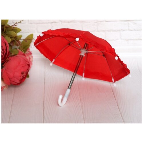 Реалистичный зонтик для кукол, длина 21см, красный пижама paola reina для кукол 32 см