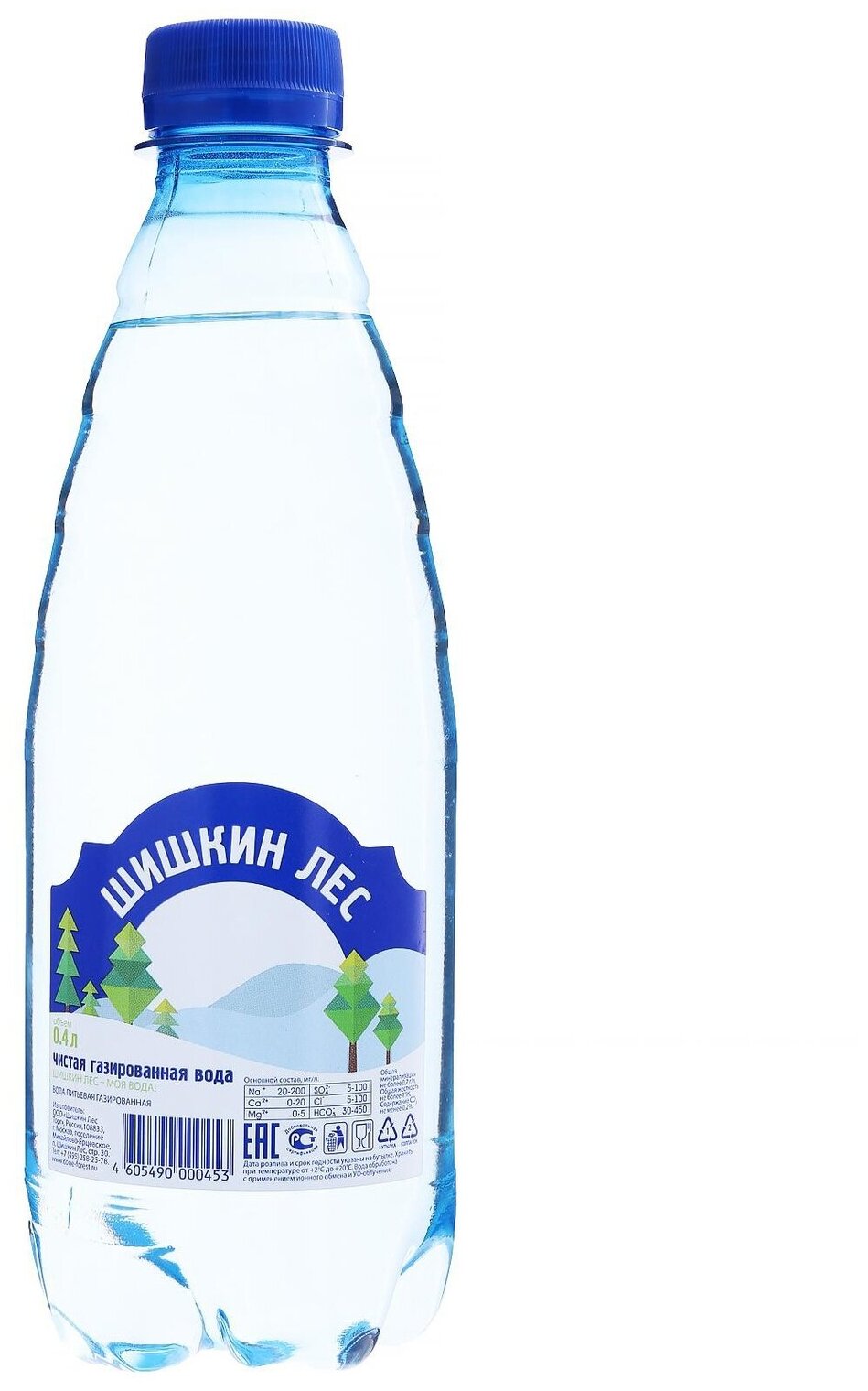 Вода питьевая Шишкин Лес 0,4л газ - фотография № 5