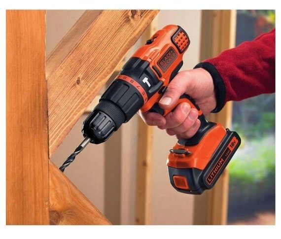 Дрель-шуруповерт Black+Decker BDCH188N-XJ - фотография № 4