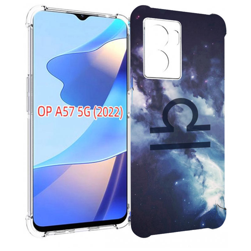 Чехол MyPads знак зодиака весы 5 для OPPO A57 5G(2022) задняя-панель-накладка-бампер