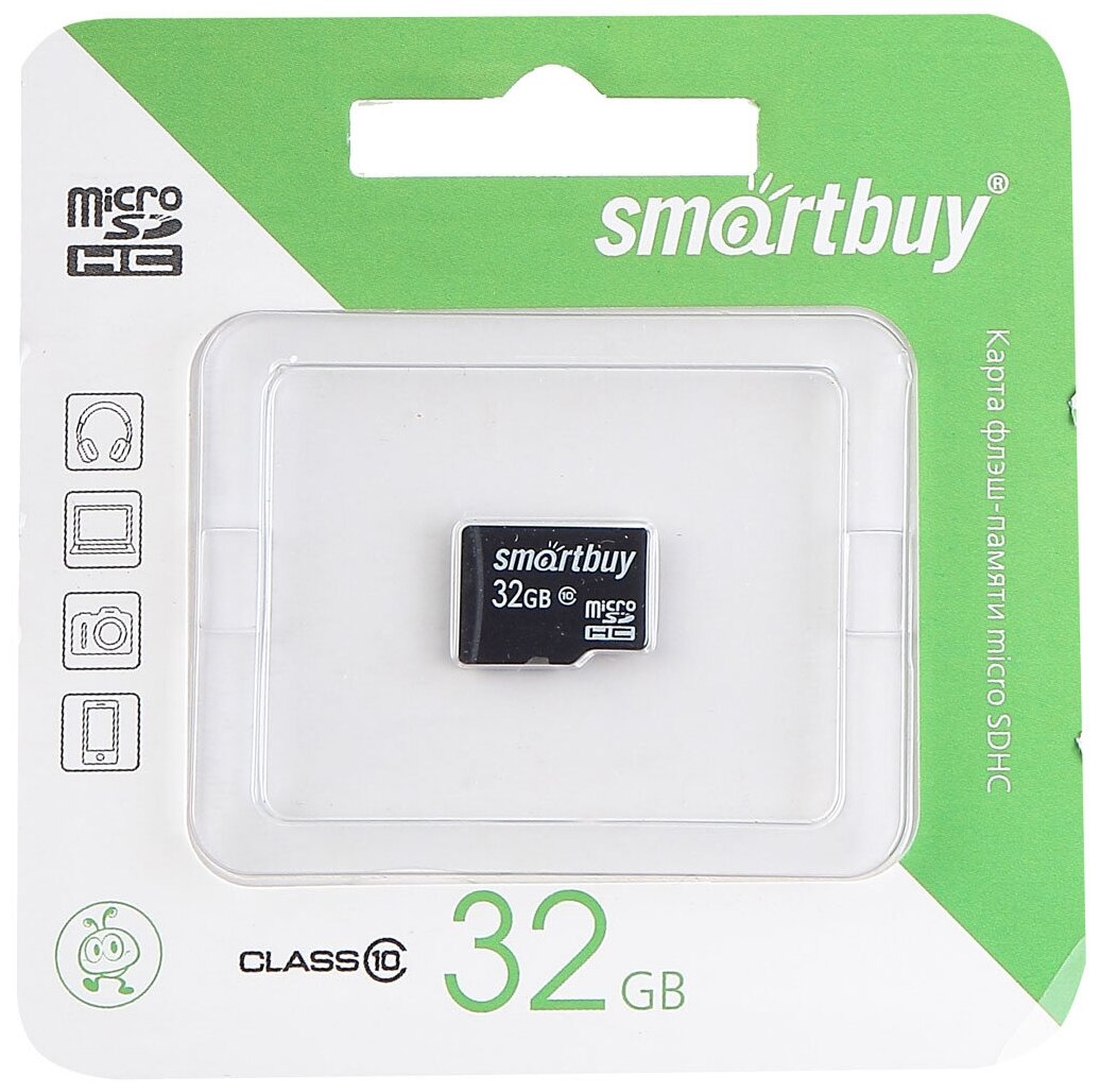 Карта памяти Smartbuy microSDHC Class 10 (10/10MB/s) 32GB