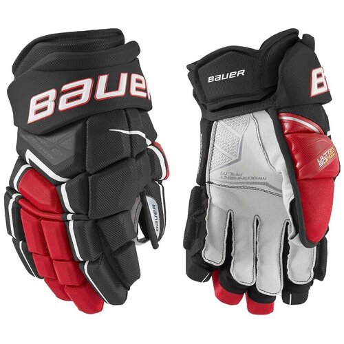 фото Перчатки bauer supreme ultrasonic int (blk/red 12")