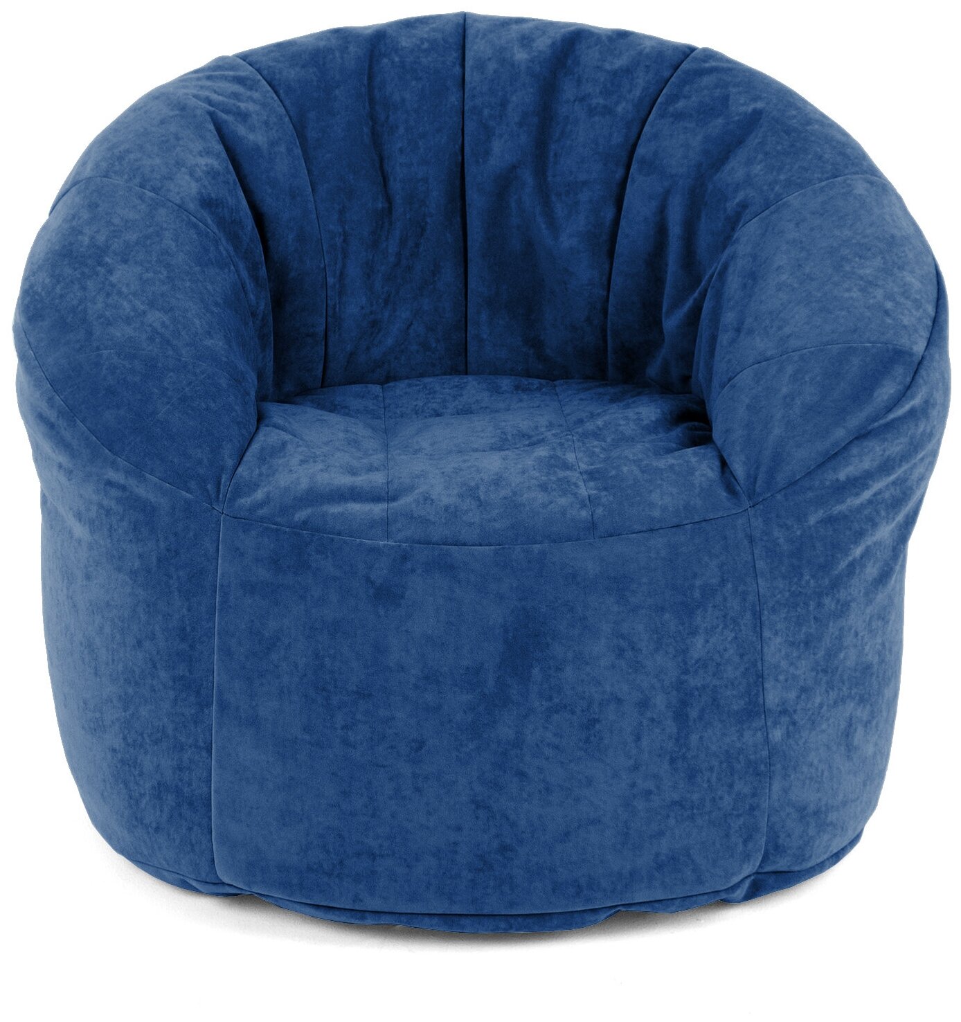 Кресло "Шелл" синий велюр V26 Австралия (UmLoft) - фотография № 1