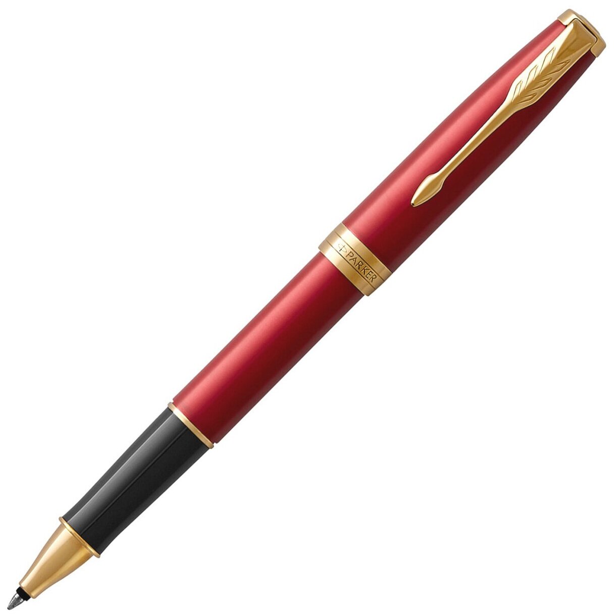 Ручка роллер Parker Sonnet Core T539 (CW1931475) LaqRed GT F черные чернила подарочная коробка сменный стержень 1 стержень круглая 1 цвет
