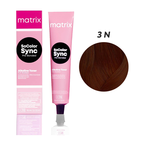 Matrix SoColor Sync краска для волос, 3N тёмный шатен, 90 мл