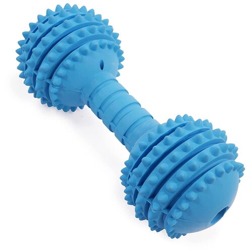 Игрушка для собак резиновая ROSEWOOD Гантель, голубая, 15cм (Великобритания)