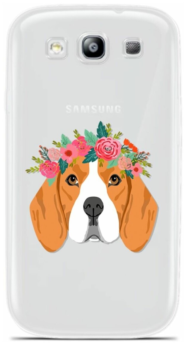 Силиконовый чехол на Samsung Galaxy S3 Красивые бигль / для Самсунг Галакси С3