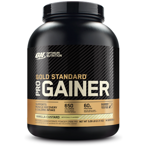 Гейнер Optimum Nutrition Gold Standard Pro Gainer, 2310 г, ванильный крем гейнер optimum nutrition gold standard pro gainer 4620 г ванильный крем