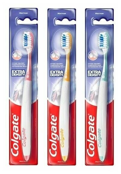 Зубная щетка Colgate Extra Density жесткая в ассортименте