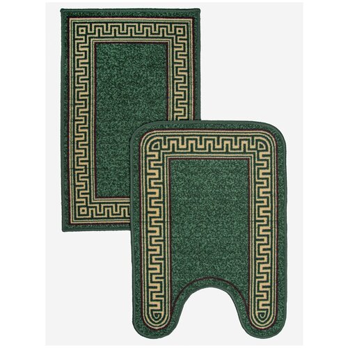 Комплект ковриков для ванной Hью Соса SMR 50х80+57х60 / 35032-70 / зеленый версаче