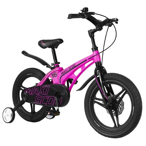 фото Велосипеды детский двухколесный велосипед, серия "cosmic", делюкс, 16", розовый матовый maxiscoo